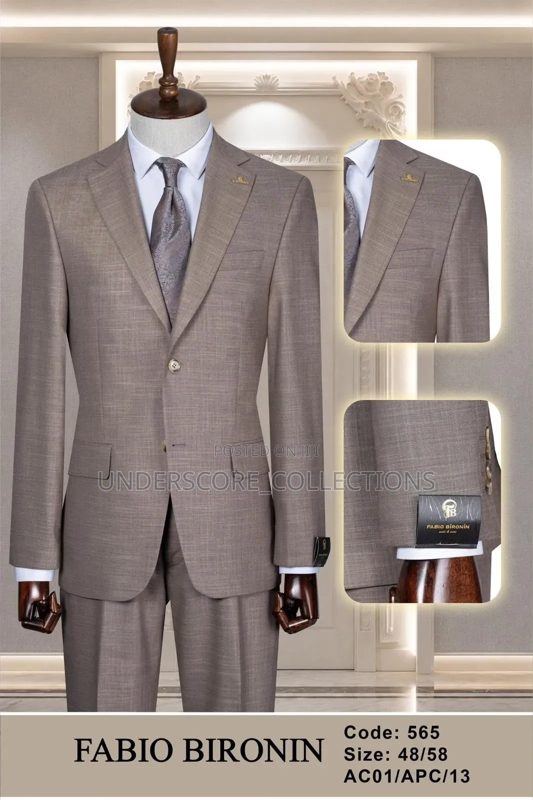 Fabio Turkey Men Suits