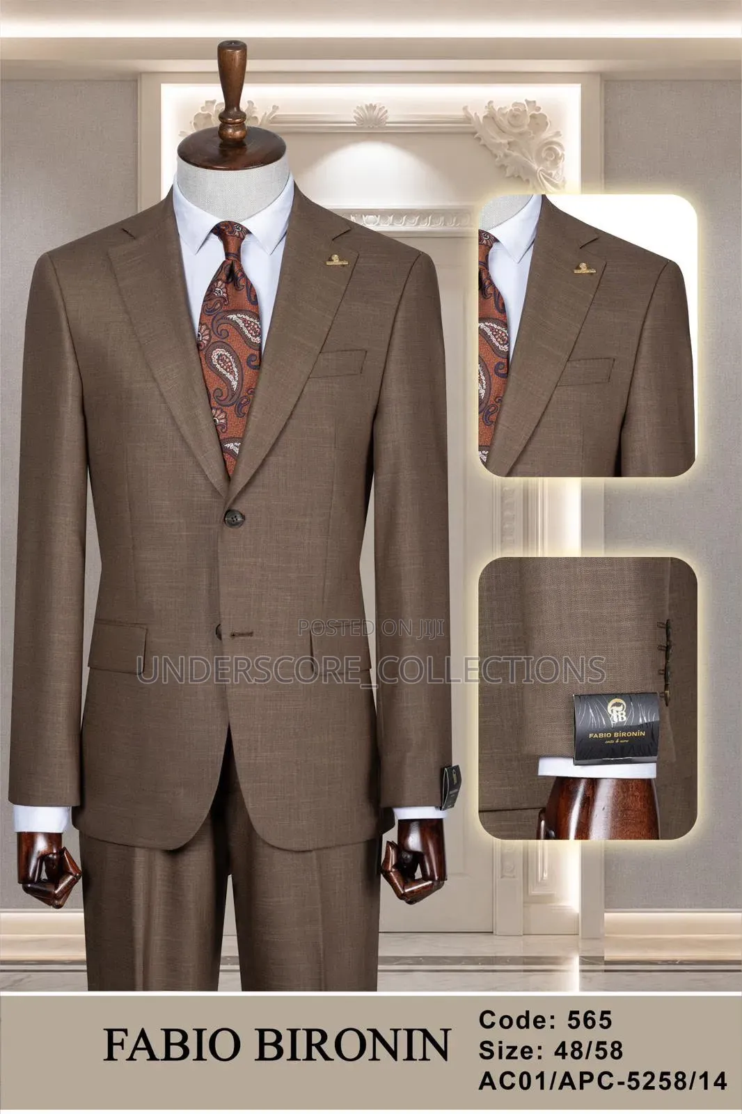 Fabio Turkey Men Suits