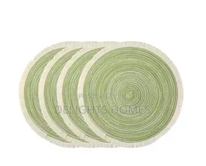 Woven Round Braided Environmentally Friendly Table Placemats-Car