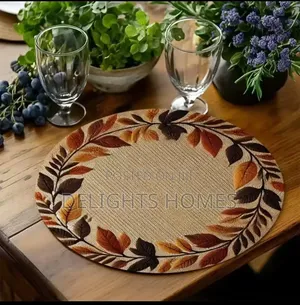 Non-Woven Round Placemat Kitchen Dinning Table Mat-Car