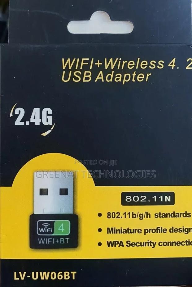 WiFi + Bluetooth 4.2 Wireless USB Dongle - main view