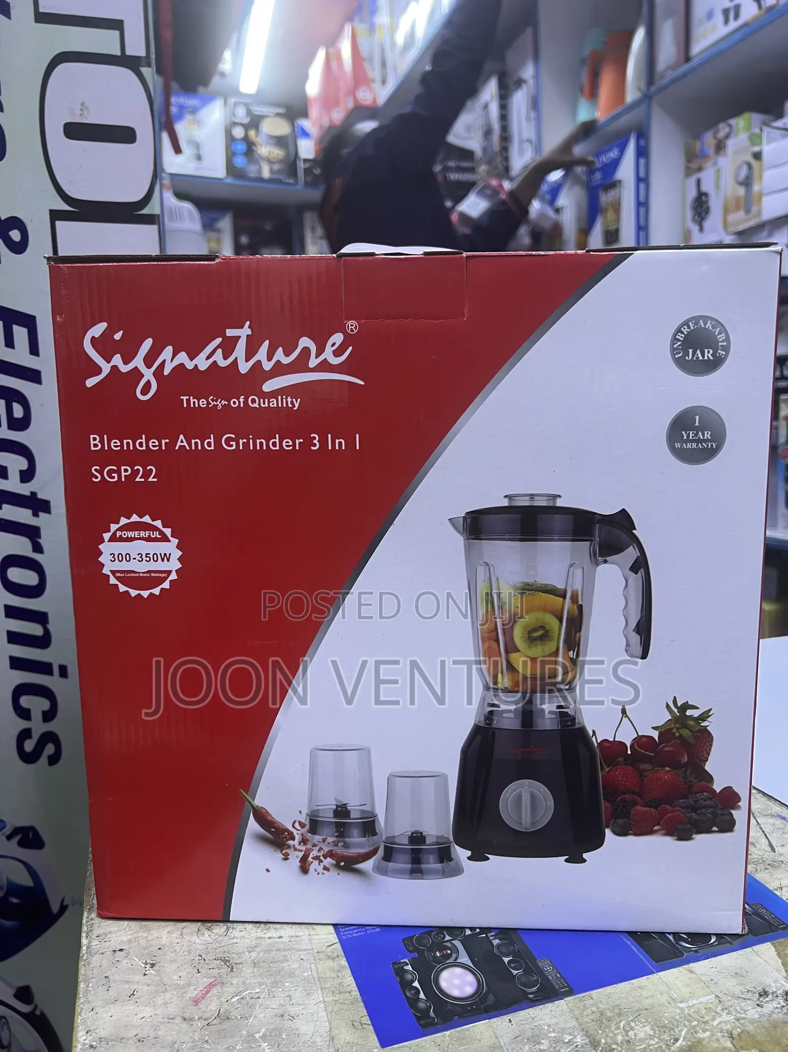 Signature 3-in-1 Blender, 1.5L, Grinder Chopper (Model SGP22)