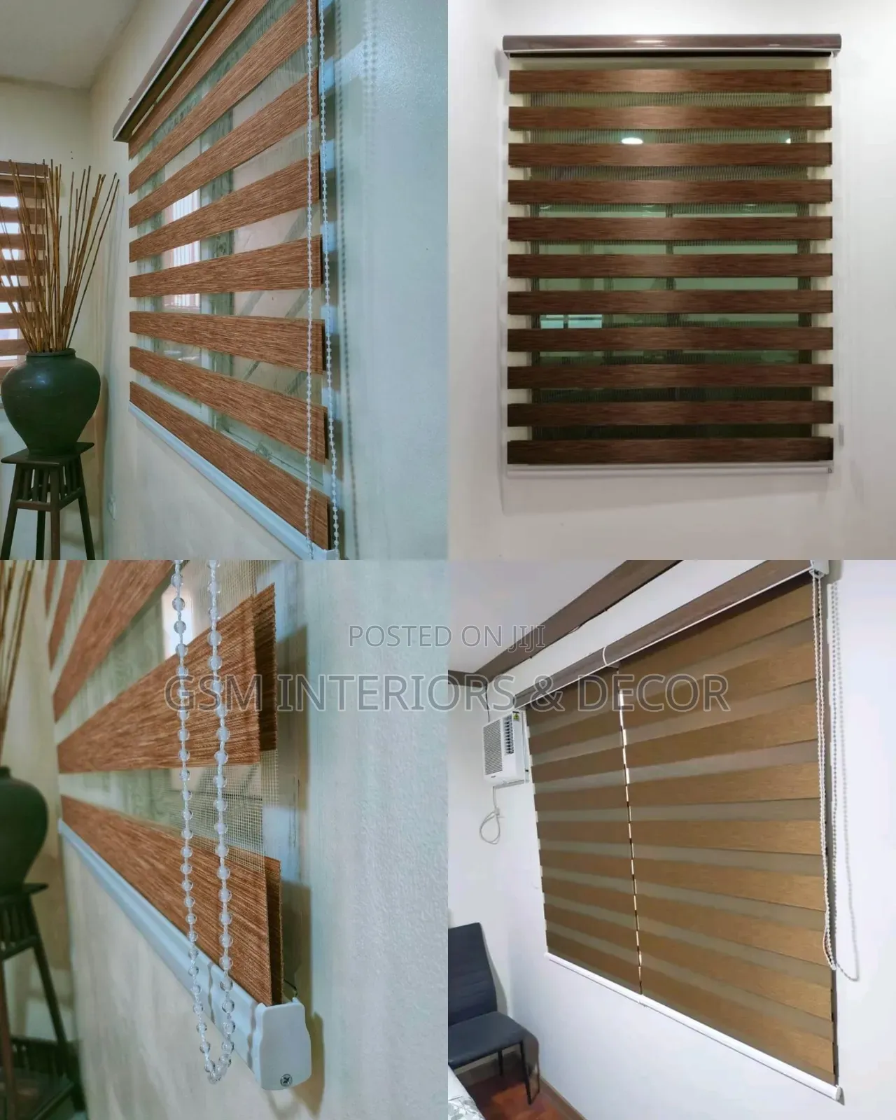 Horizontal Roller Blinds and Zebra Blinds in New Office