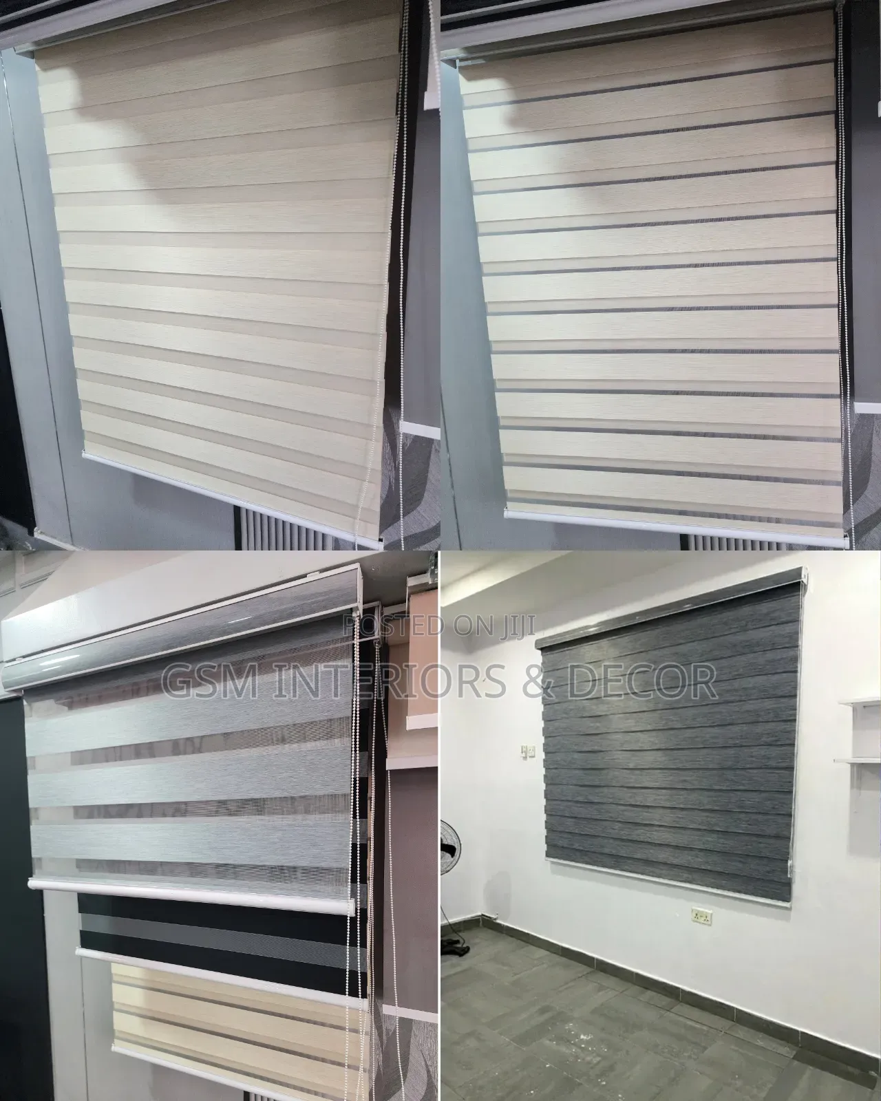 Horizontal Roller Blinds and Zebra Blinds in New Office