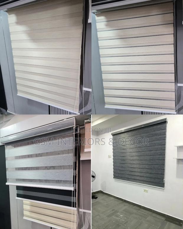 Horizontal Roller Blinds and Zebra Blinds in New Office - thumbnail 2