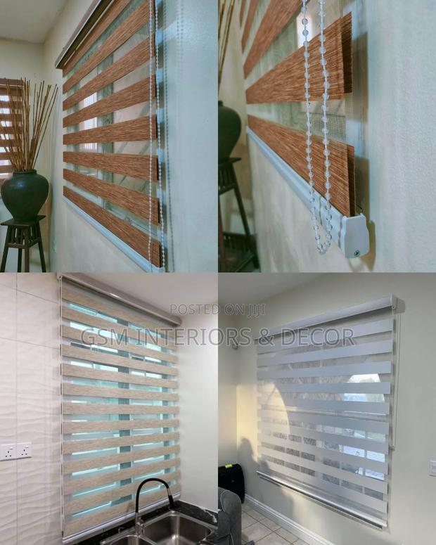 Roll Up Horizontal Office Blinds for Kitchen Spaces - main view
