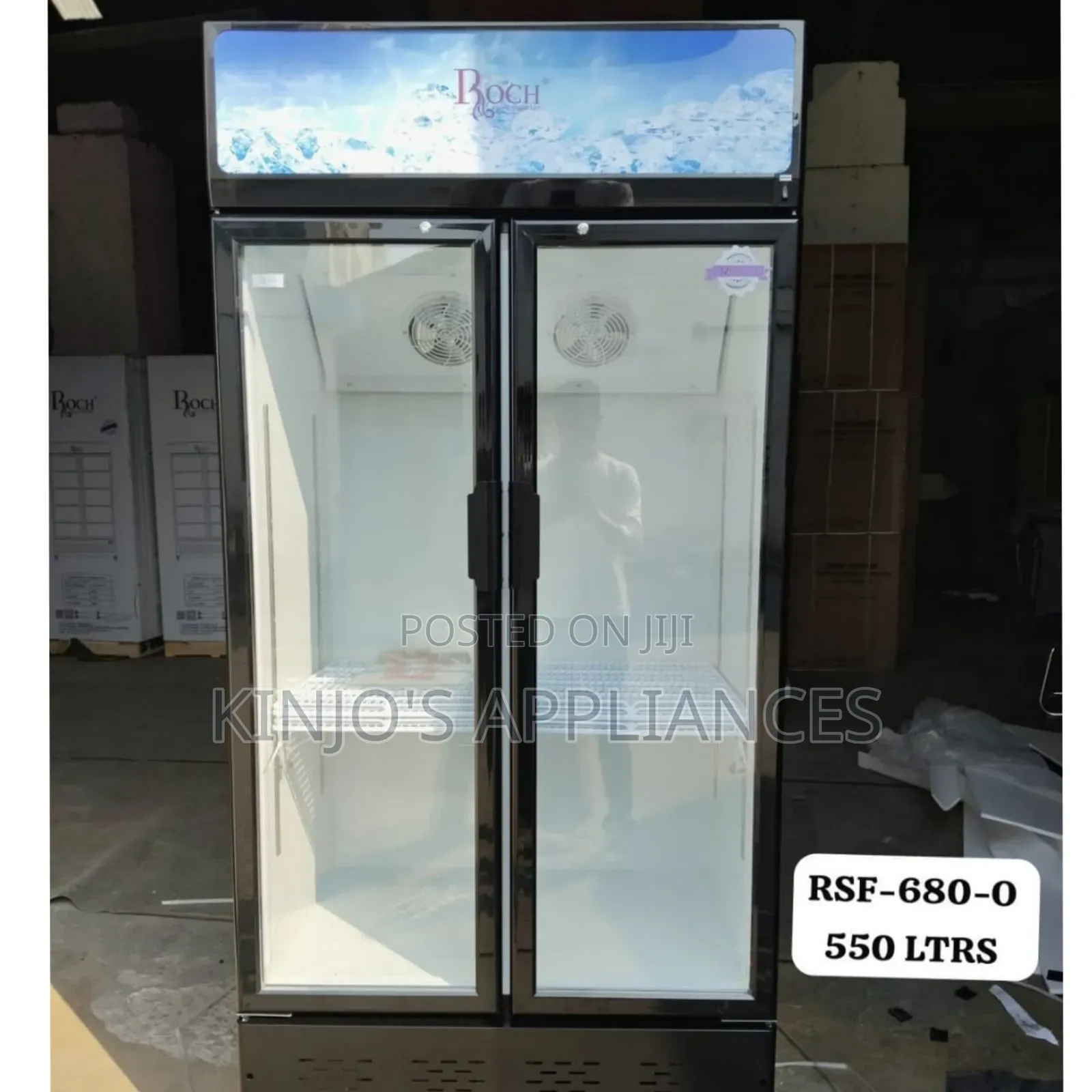 505 LITRES Roch Vertical Showcase Model RSF-680-O Fridge
