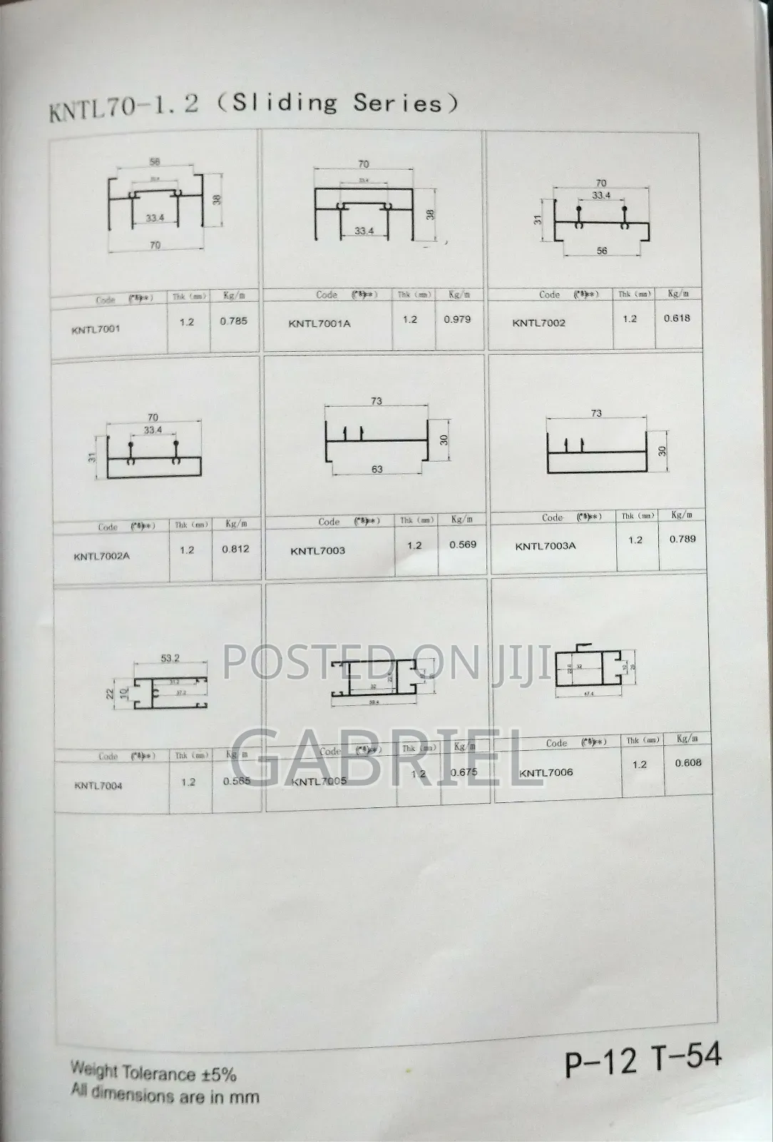Aluminium Profiles for Sliding Doors and Windows