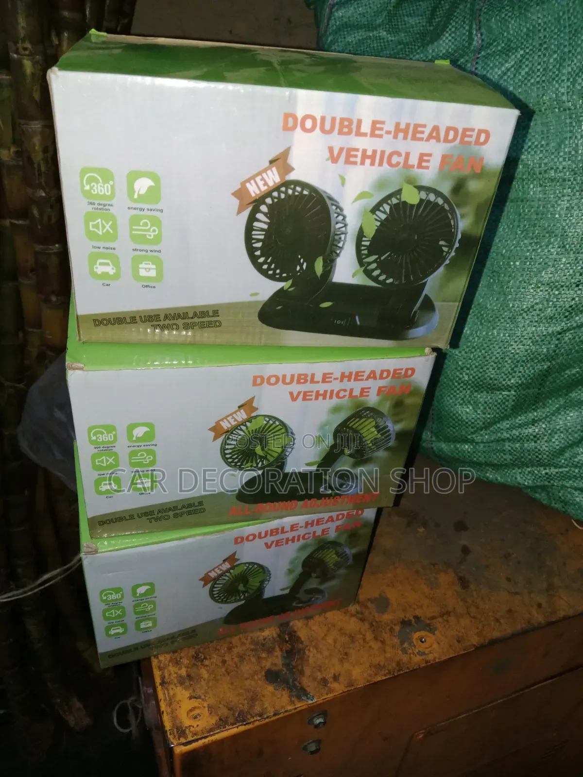 Quiet and Powerful USB Fan Adjustable Double Heads With Speed Control