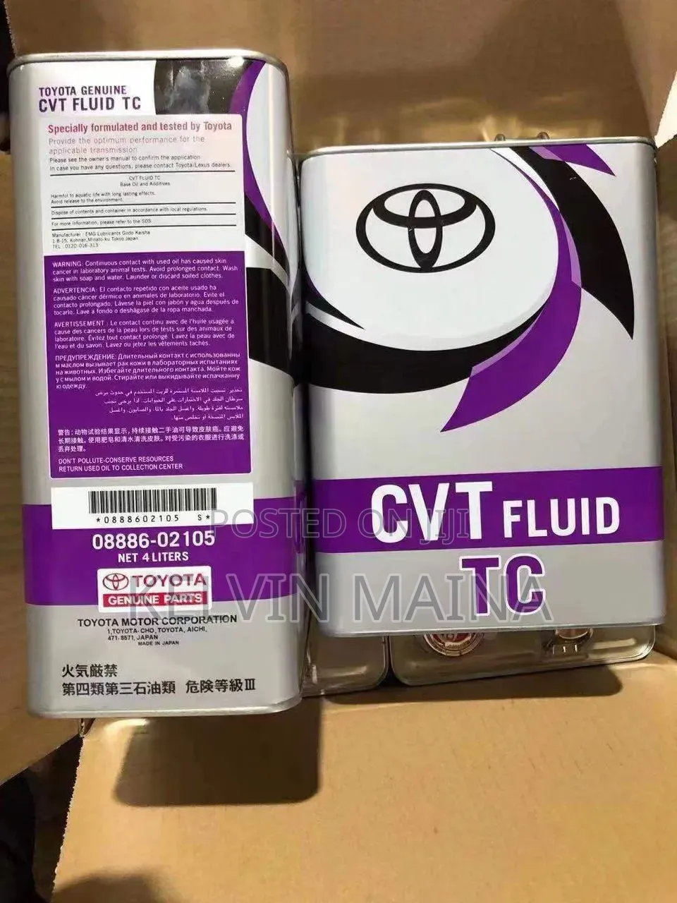 CVT Fluid for CVT Cars Both Tc and Fe