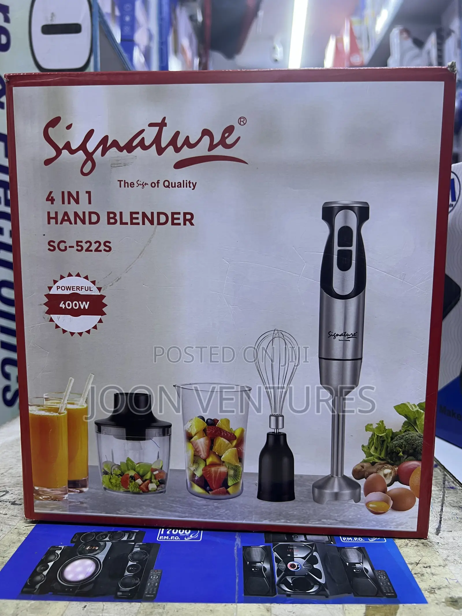 Signature 4-in-1 Multifunctional Electric Hand Blender (Model SG-522S)