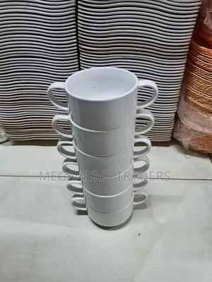 6pc Ceramic Soup Bowl With 2 Handle / Soup Bowls 300ml