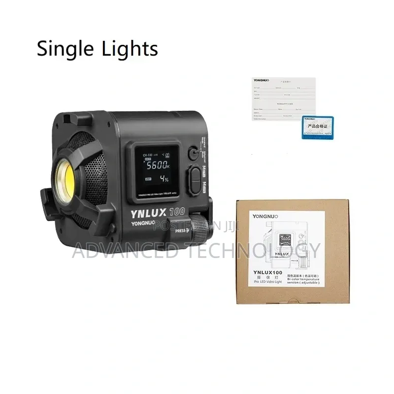 YNLUX100, 100W 3200- Bi-Color Bowens Mount Handheld Video Light