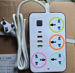 Extension Socket With USB Multipurpose Extension