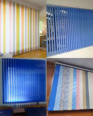 Vertical Office Blinders/Curtains in Pure Blisss