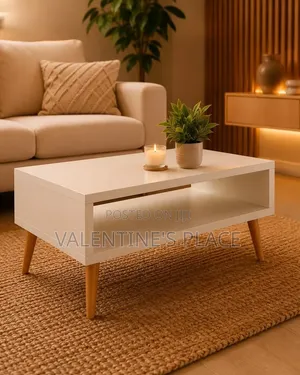 Stunning White Grey Center Table