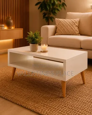 Stunning White Grey Center Table