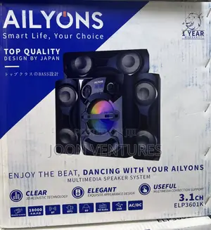 Ailyons ELP3601K 3.1-Channel Multimedia Subwoofer Home Theatre System