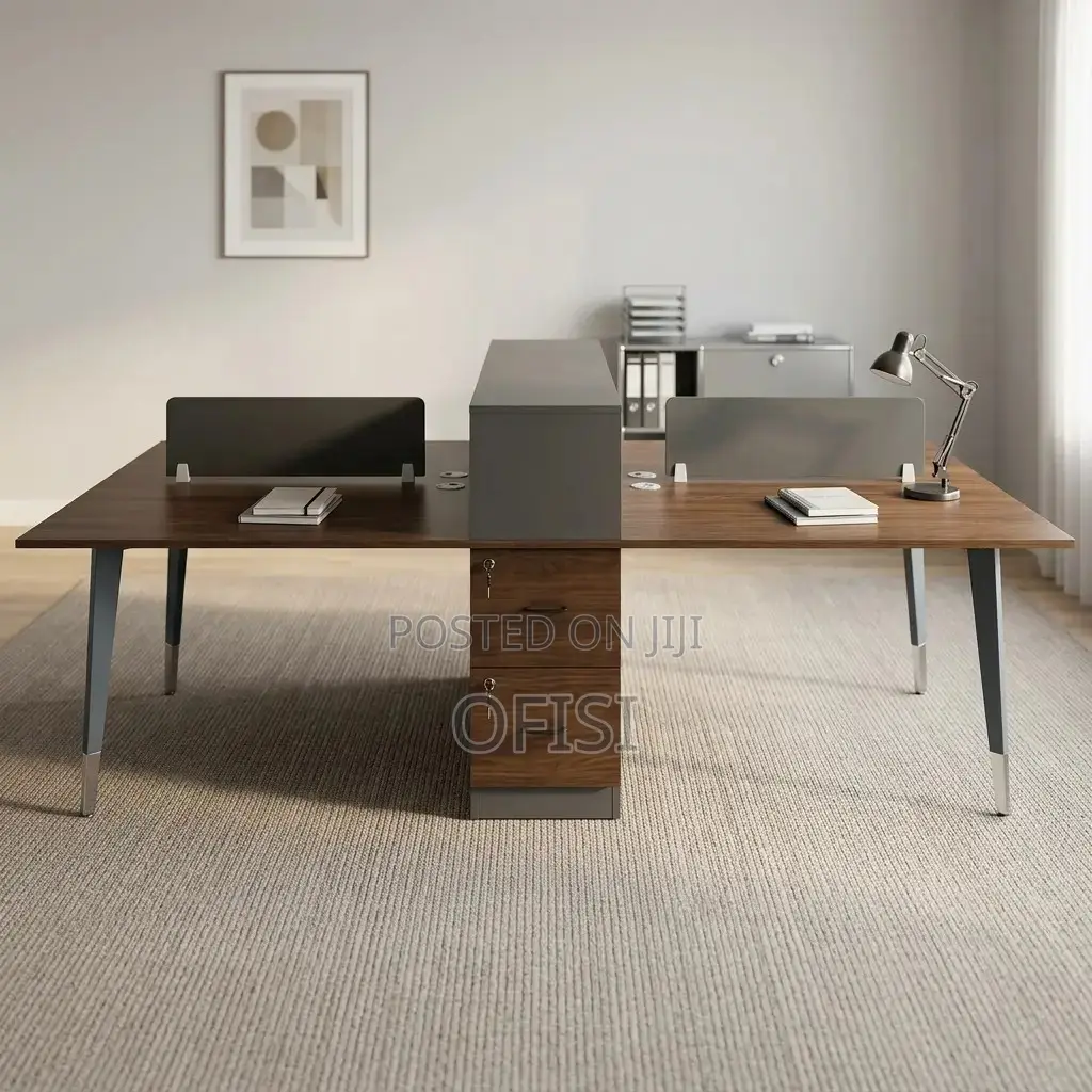 Office Workstation; Wooden 4 Seater Office Workstation