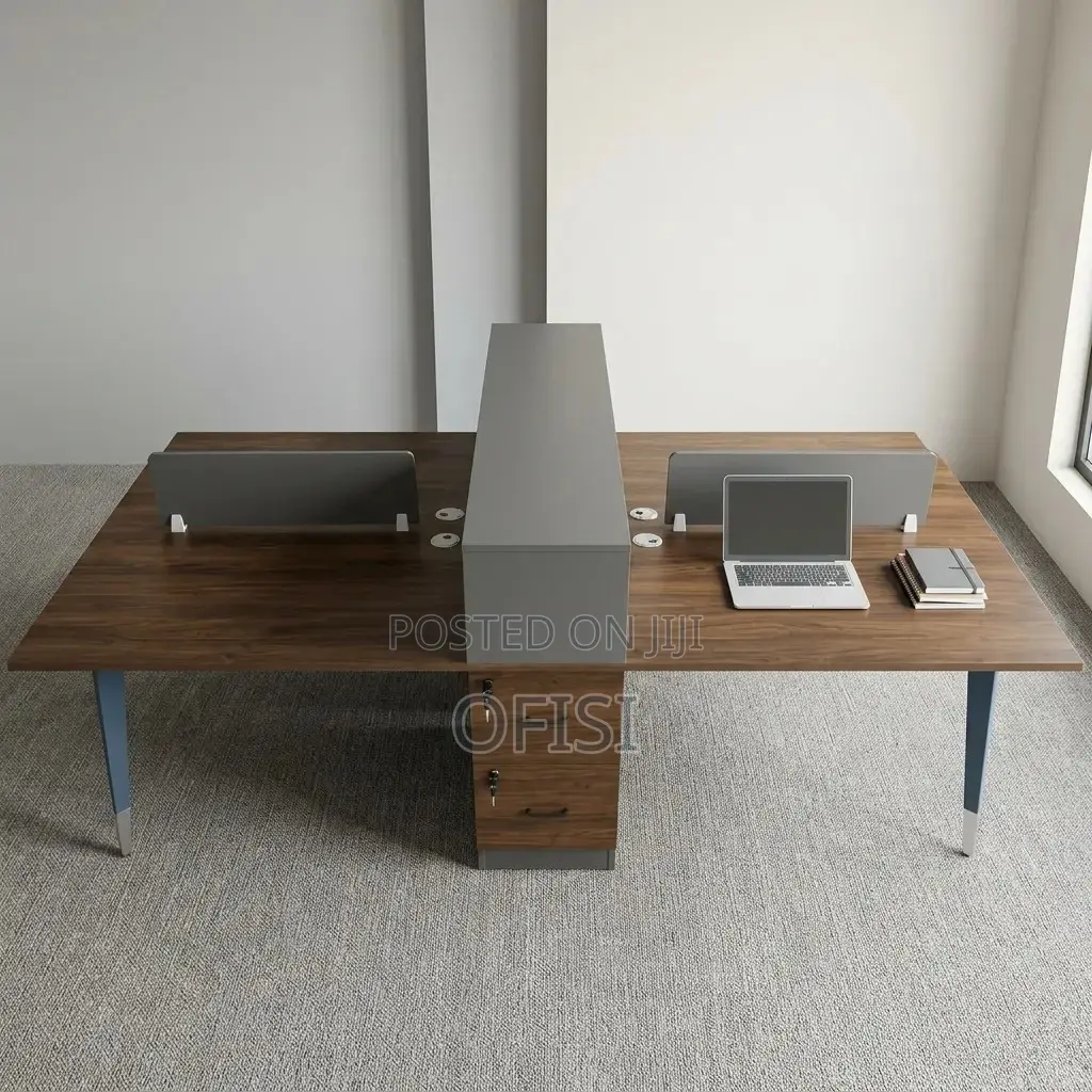 Office Workstation; Wooden 4 Seater Office Workstation