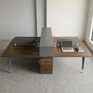 Office Workstation; Wooden 4 Seater Office Workstation