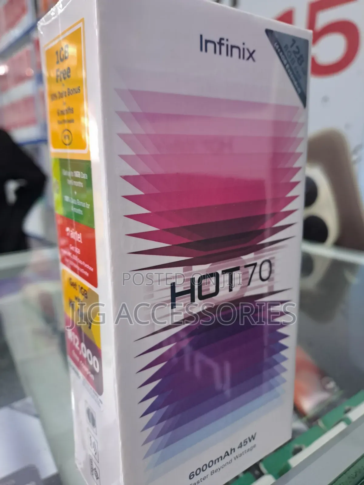 New Infinix Hot 70 128 GB Silver