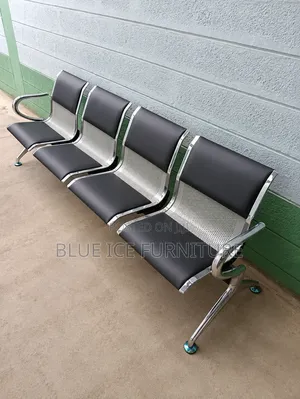 4 Seater Waiting Chair | Heavy Duty Office Reception Bench Kenya