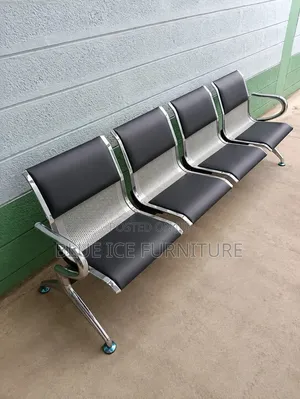 4 Seater Waiting Chair | Heavy Duty Office Reception Bench Kenya