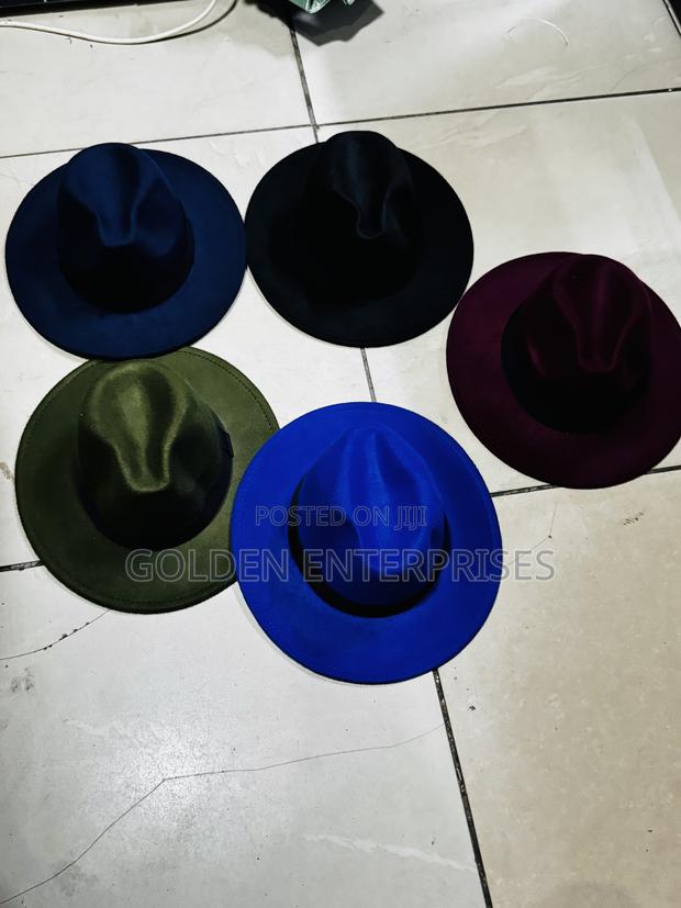Multicolored Wide Brim Unisex Fedora Hats