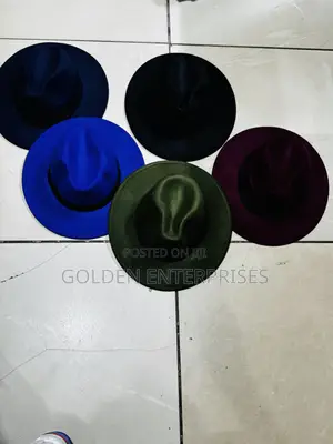 Multicolored Wide Brim Unisex Fedora Hats