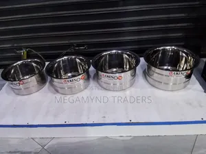 Stainless Steel Sufuria 4pc / UKEN Stainless Steel Cookware
