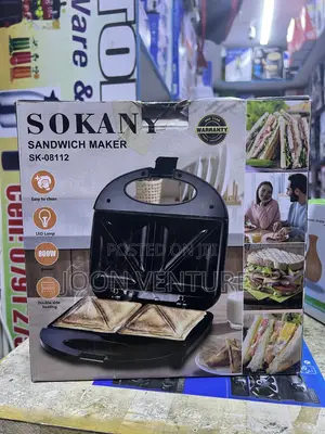 Sokany SK-08112 Is an 800W 2-Slice Electric Sandwich Maker