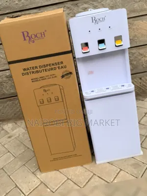 White Roch Standing Water Dispenser 3 Taps