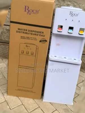 White Roch Standing Water Dispenser 3 Taps