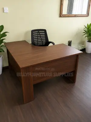 Curved Executive Office Desk Nairobi Spacious Professional Workstation