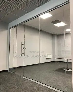 Minimalist Glass Partitioning