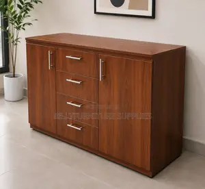 Premium Wooden Office Credenza Nairobi | Executive Storage Cabinet