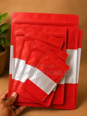 15pcs Window Kraft Ziplock Bag Pouches