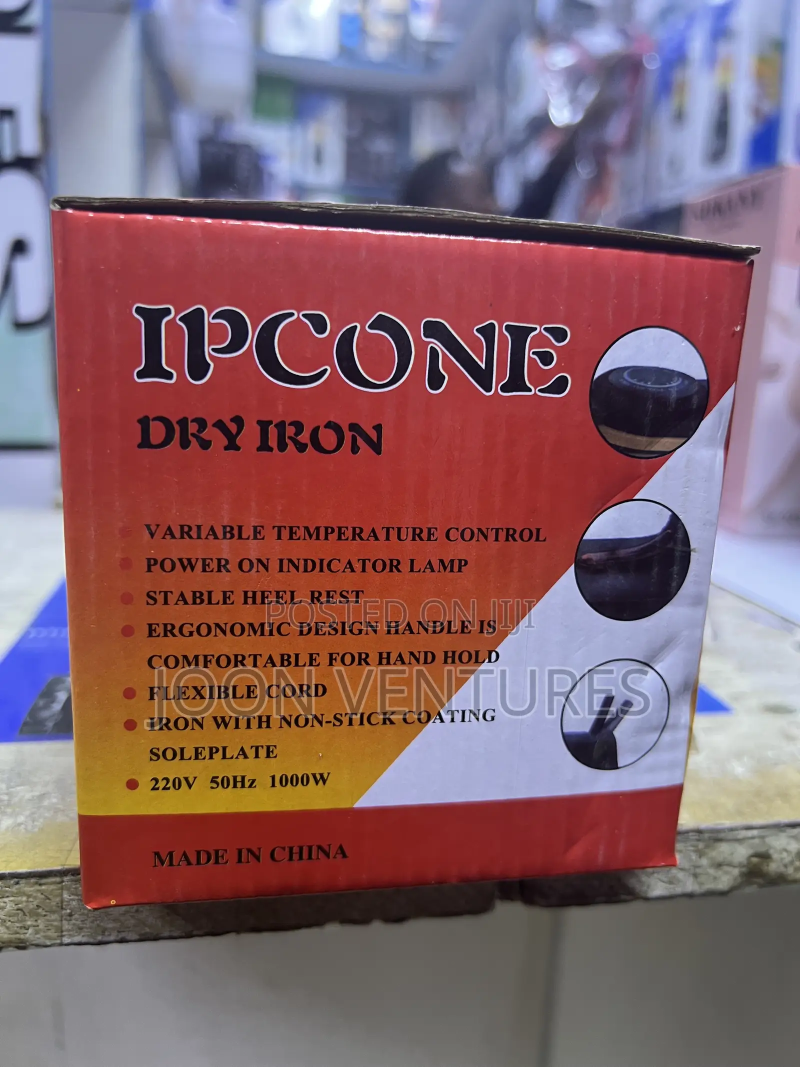 Ipcone Deluxe 1000w Dry Iron Box (Model HT-YD-1001)