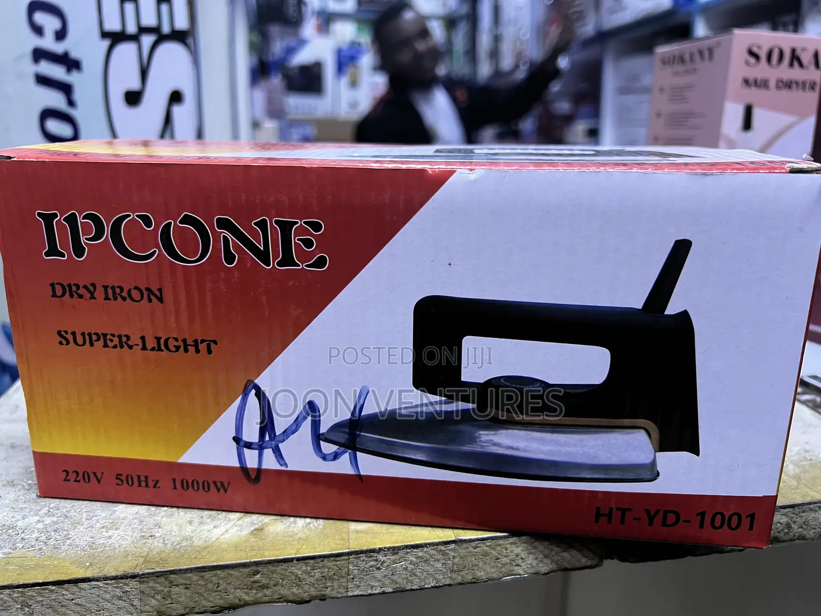 Ipcone Deluxe 1000w Dry Iron Box (Model HT-YD-1001)