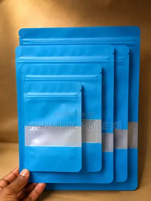 15pcs Window Kraft Ziplock Bag Pouches