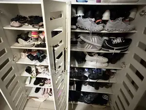 White Shoe Rack Double Door