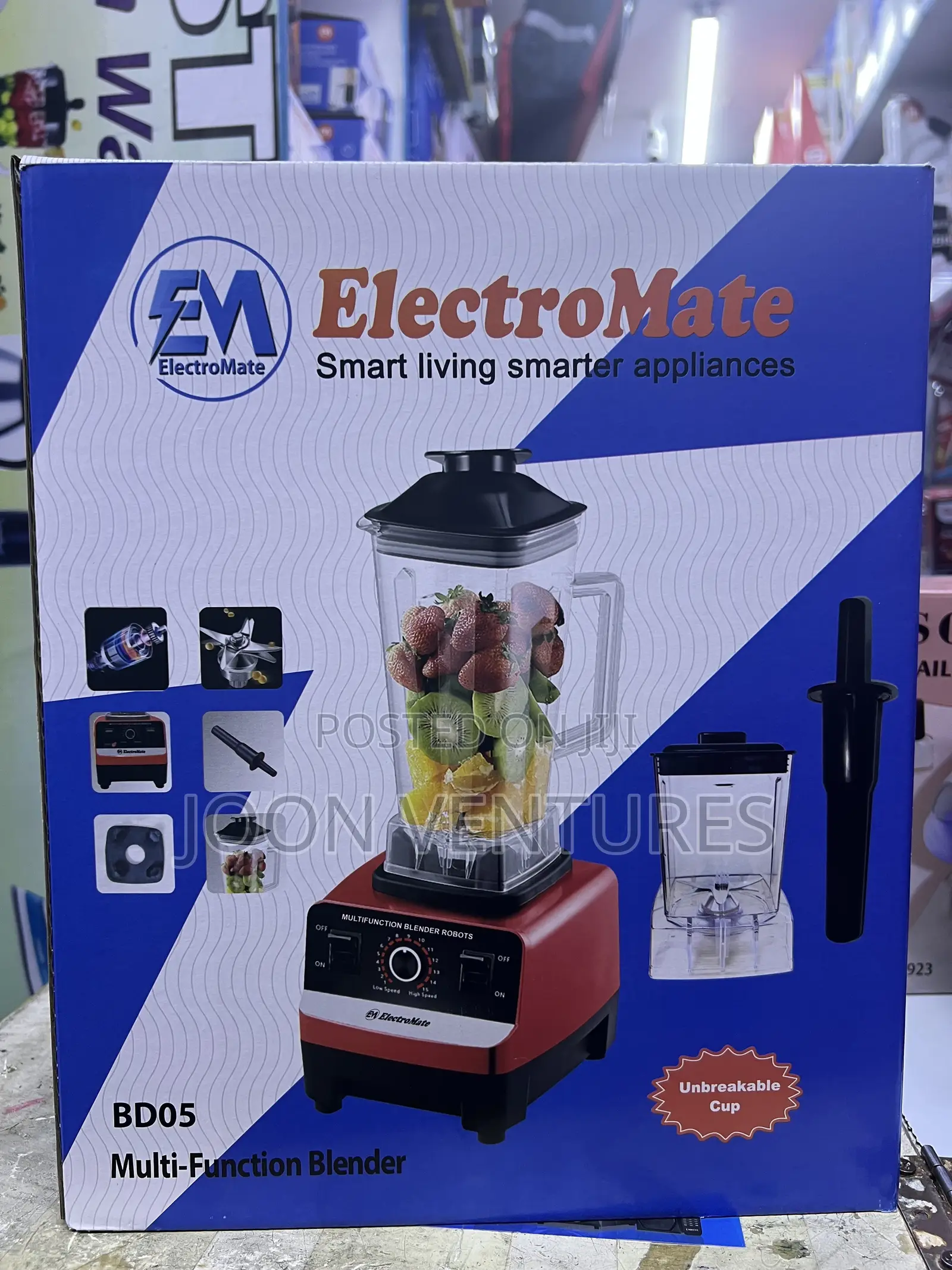 ElectroMate BD05 2-in-1 Heavy-Duty Commercial Blender