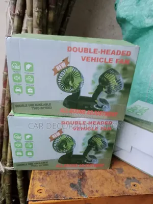 12v Double Head Car Dashboard Mount Fan