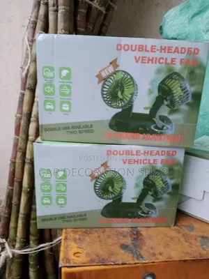 Double Head Car Fan Mounted on Car Roof