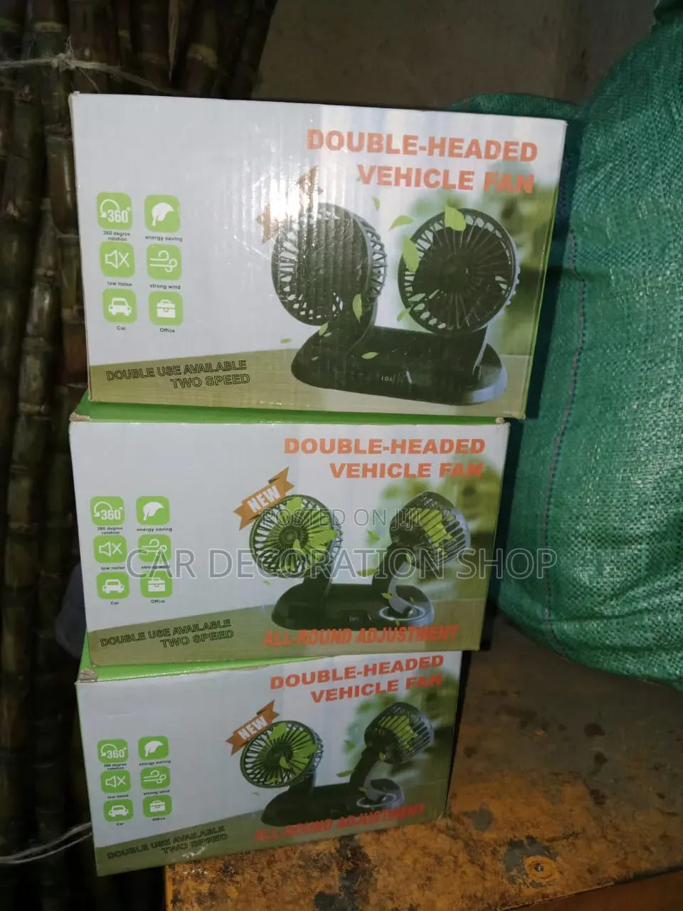 USB Powered Double Fans