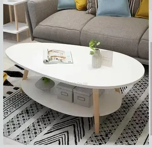 Tear Drop Coffee Table Double Layer
