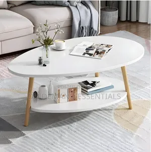 Tear Drop Coffee Table Double Layer