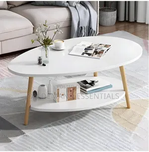 Tear Drop Coffee Table Double Layer