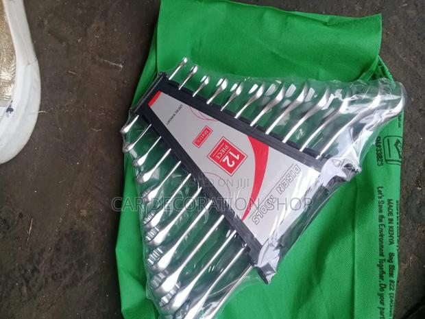 6mm to 32mm Polished Finish 12pc Combined Spanners Set
